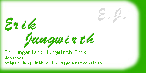 erik jungwirth business card